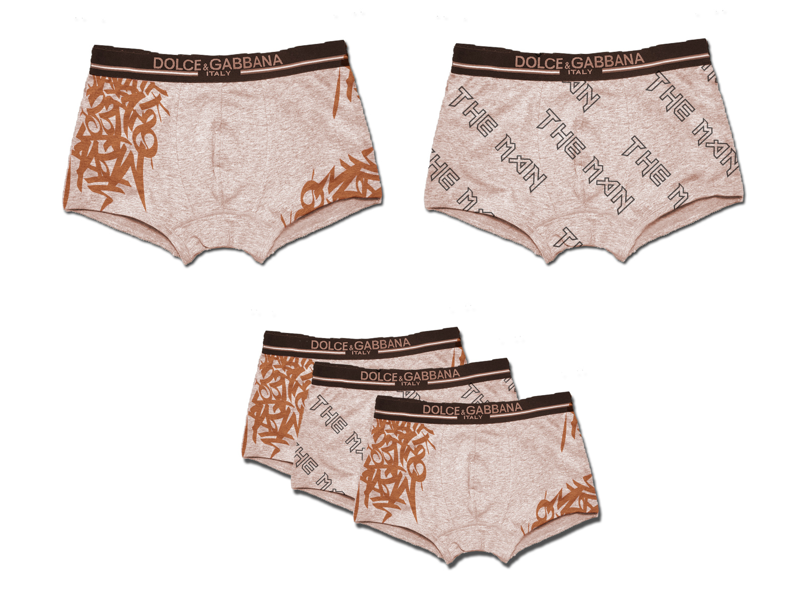 <em>男士内裤</em>印花设计+-