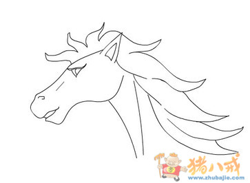 请帮忙绘制一个\马头\形状的矢量图-图片编辑-