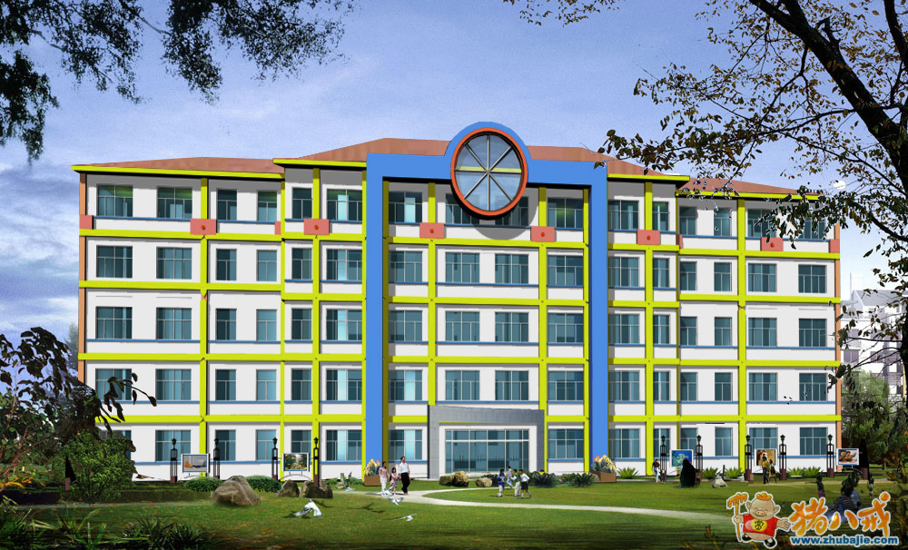 求小学教学楼效果图,急急急!