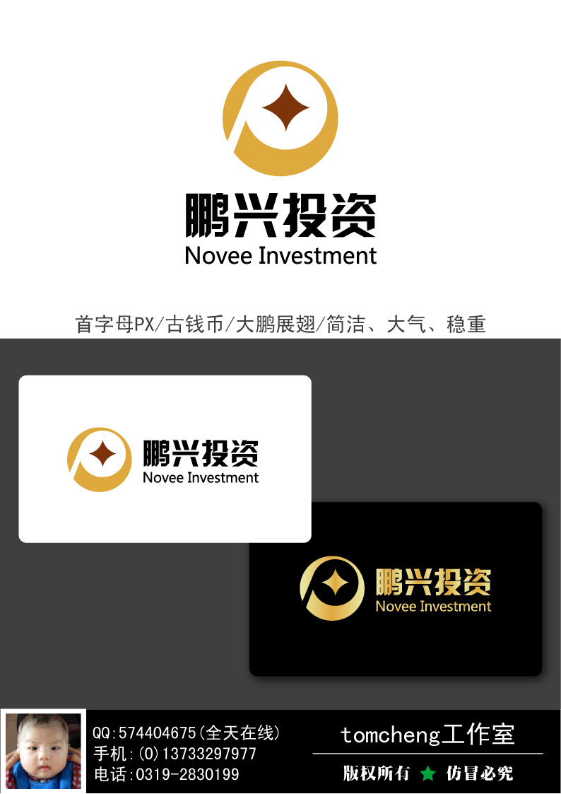 上海鹏兴投资有限公司logo设计