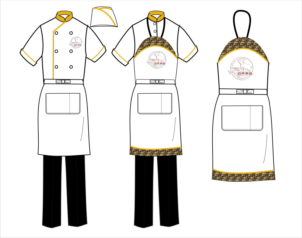 中餐连锁店服装设计第2829997号稿件