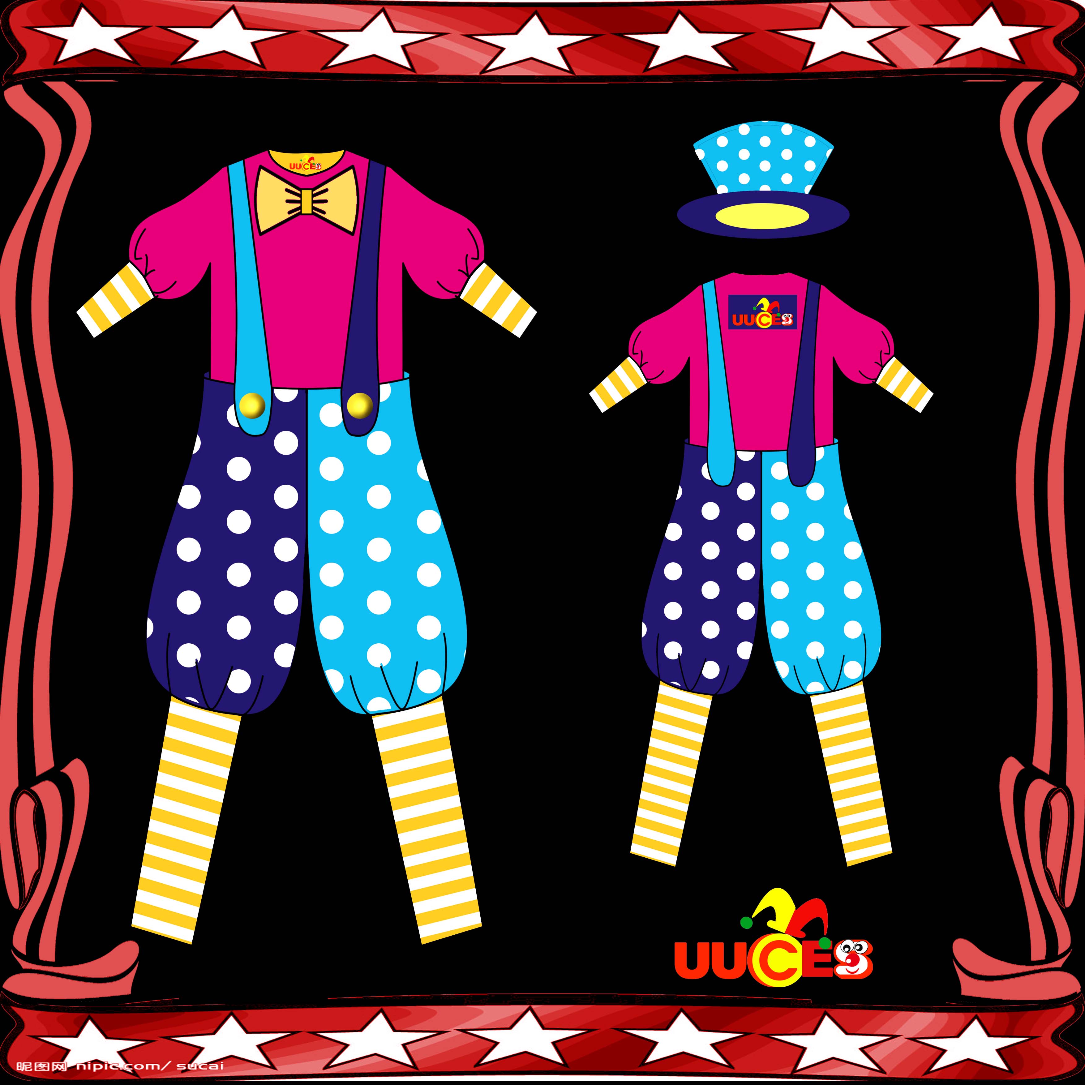 上海由u小丑特色文化服务有限公司现征集小丑服装设计