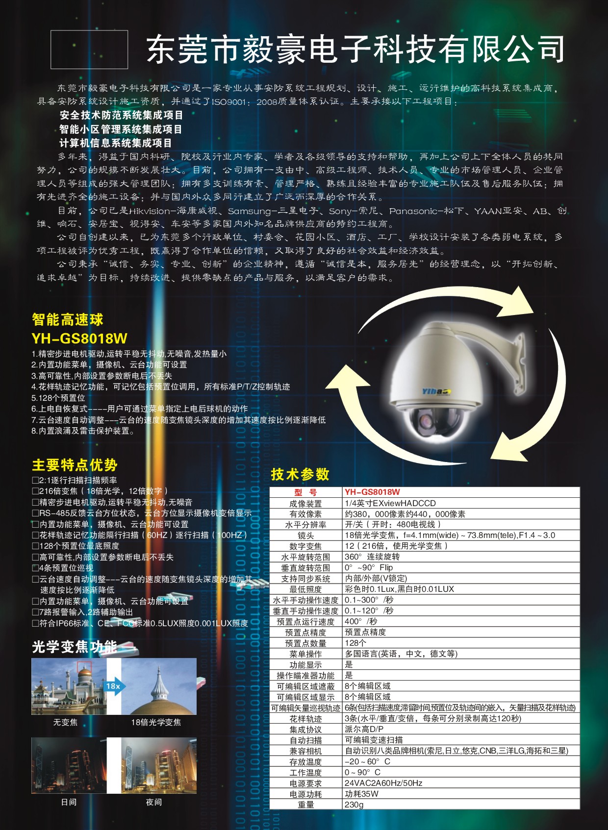 毅豪电子单页产品彩页设计