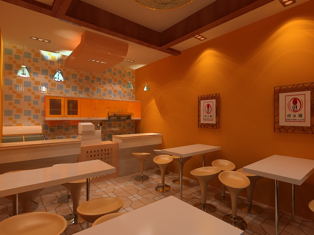 饮品店室内装修