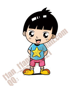 小男孩"星星"人物形象设计 - 动漫设计 - 猪八戒网