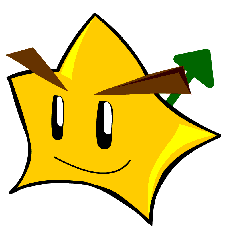 星星形状卡通表情设计