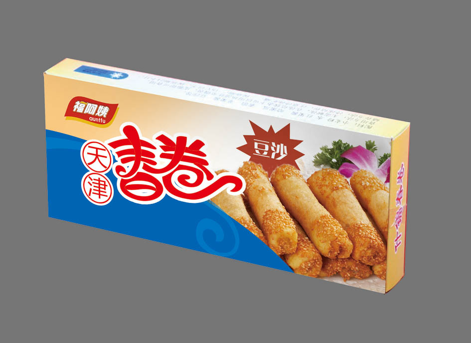 福阿姨天津春卷盒设计!紧急!急!急!急!-包装设计-猪八戒网