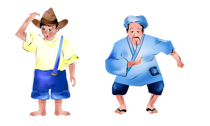 棋牌游戏地主,农民形象设计