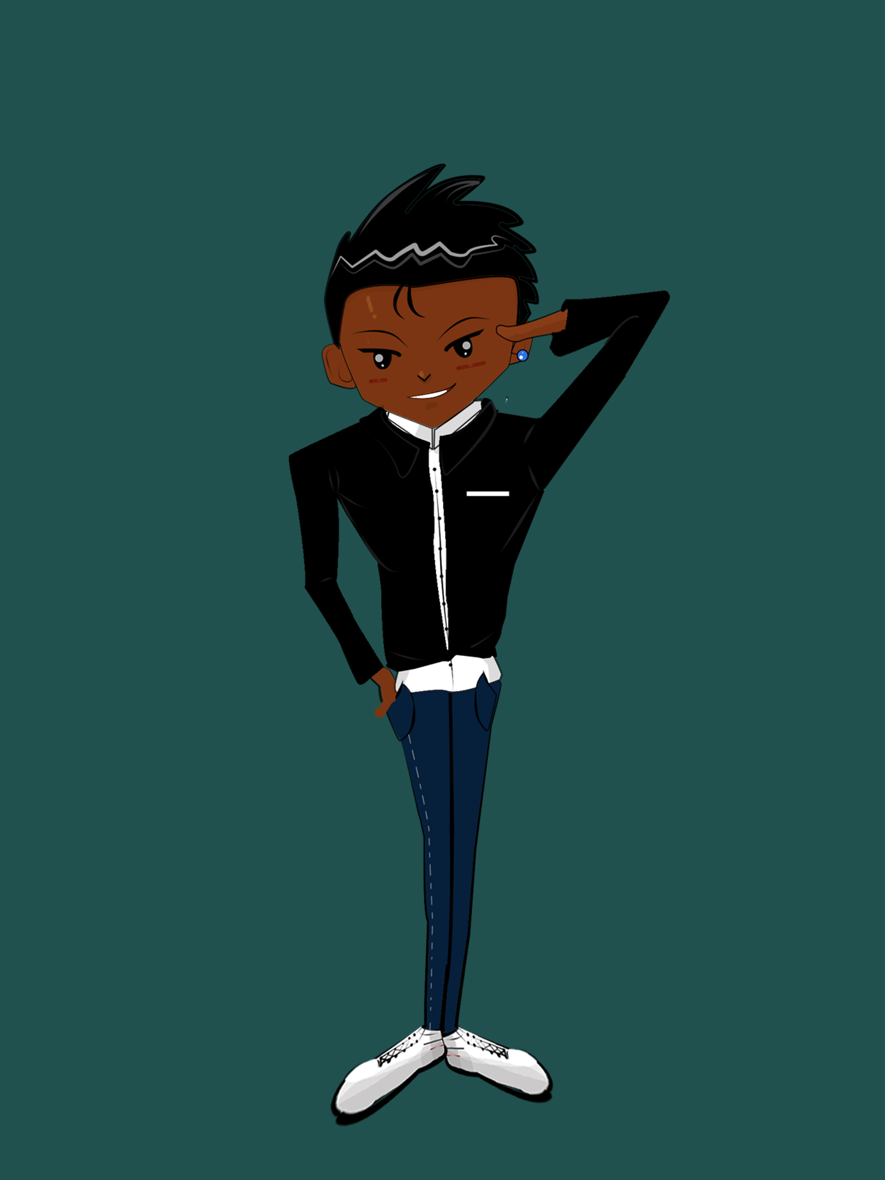 338服装公司logo卡通人物设计