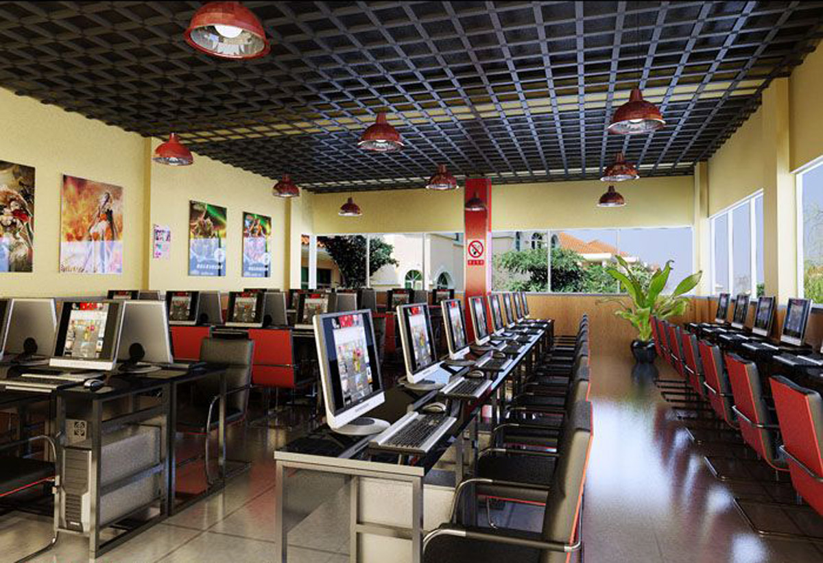 网吧效果图及施工图设计 鸿鹄室内设计工作室 投标-猪八戒网