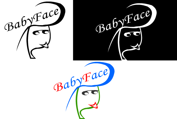 急,babyface酒吧logo設計