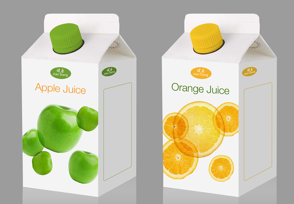 苹果汁的饮料盒包装设计第7837066号稿件