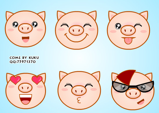 q版卡通小猪动画设计