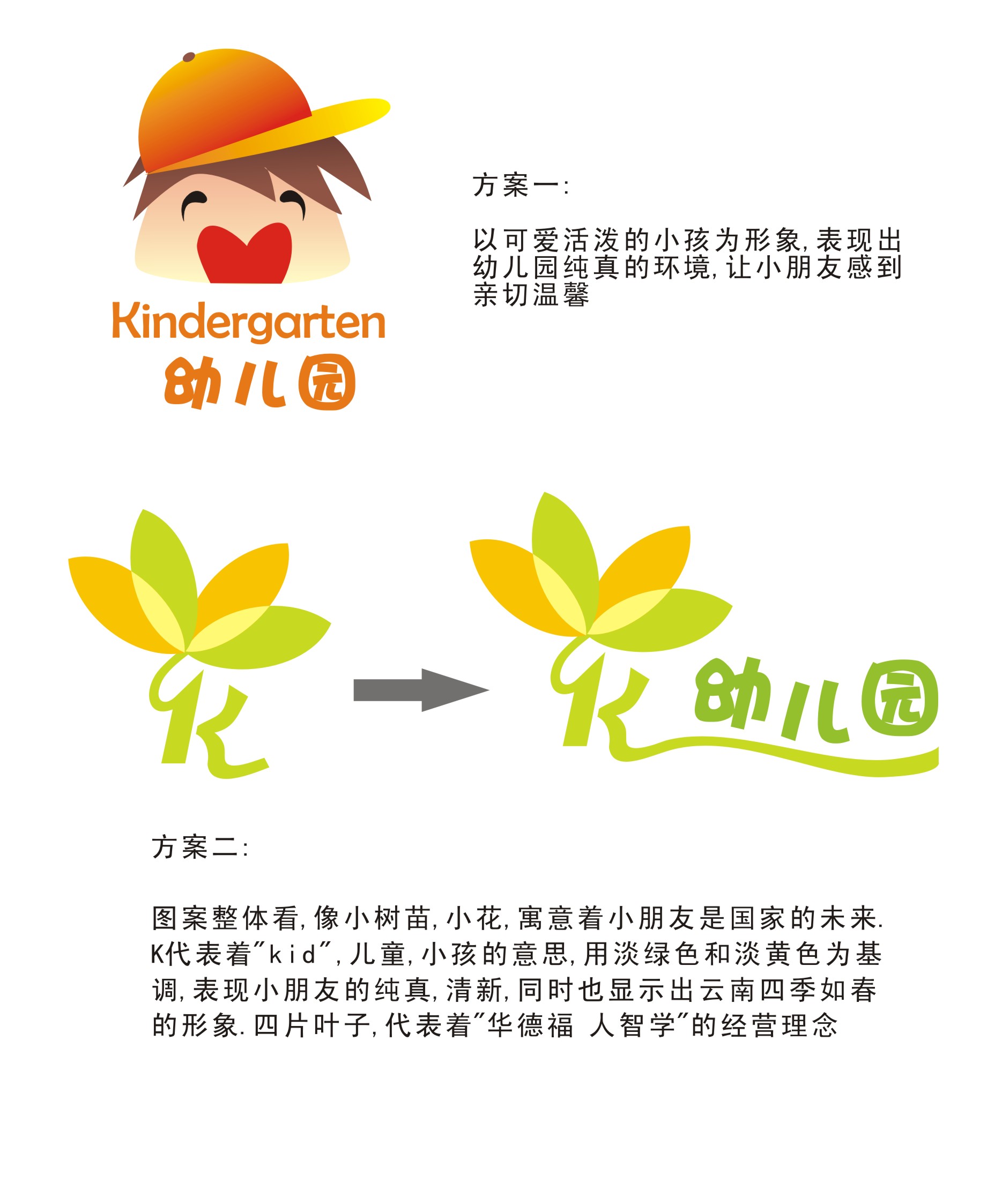 学前教育logo设计释义图片